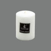 White Pillar Candle(7*10CM) unscented clean-burning candle ideal for home decor and gifting.